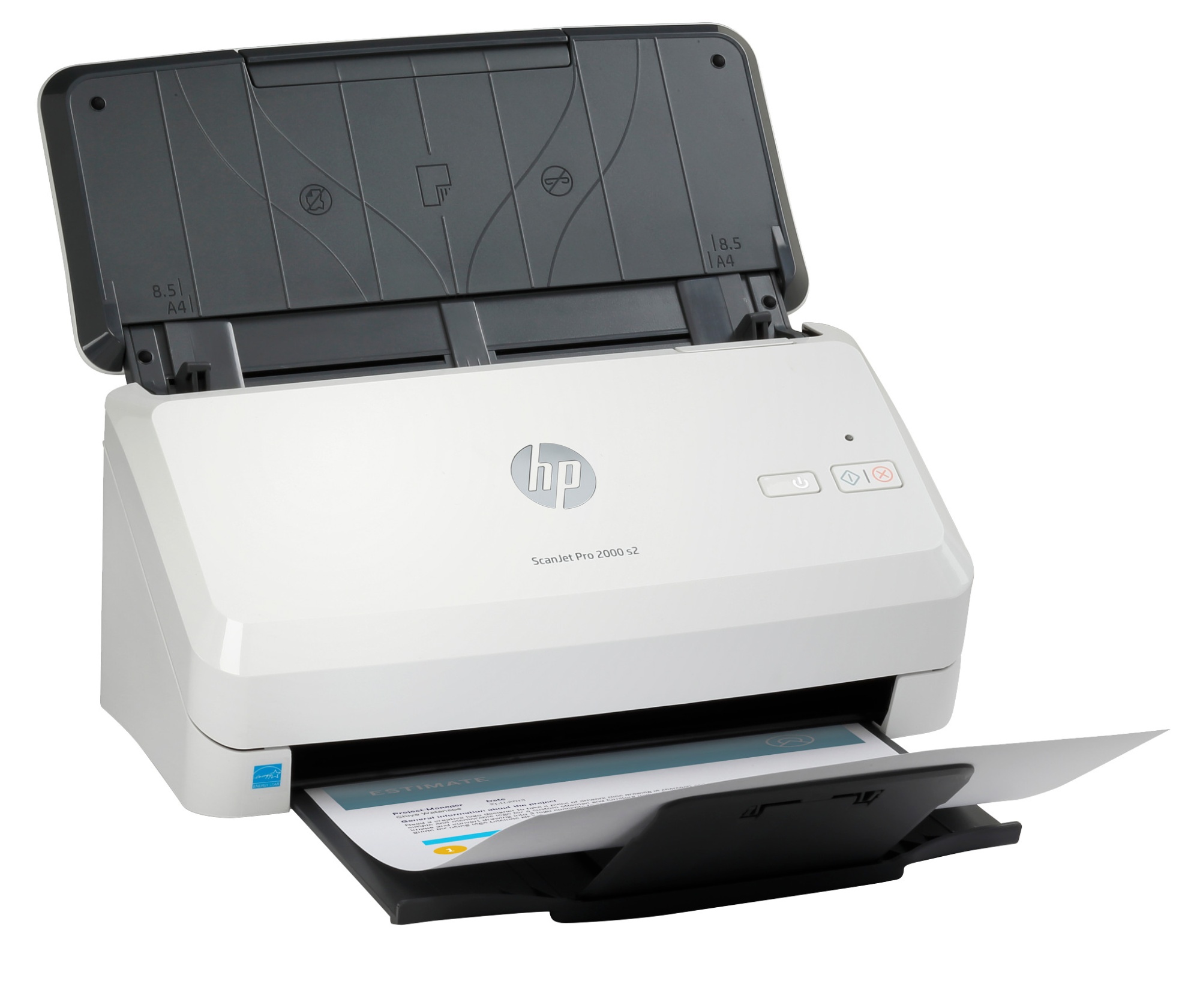 Сканер HP ScanJet Pro 2000 s2, протяжный, A4, 35 стр/мин (6FW06A) сканер