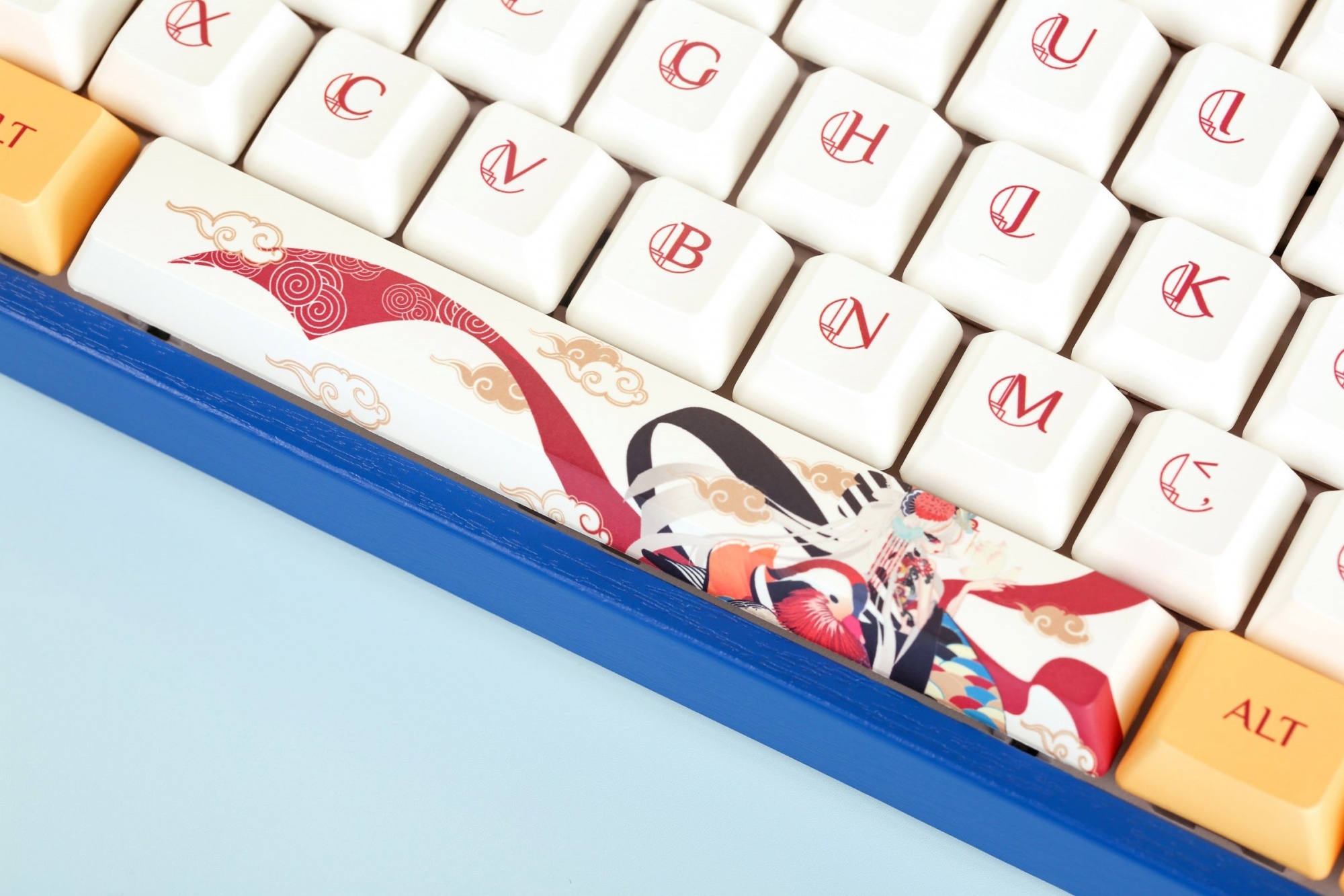 Клавиатура игровая механическая проводная Varmilo Lovebirds Yuan (You) VEM108 EC V2 Sakura, 108 клавиш, ANSI, синяя (A36A001A9A3A01A001) – купить недорого с доставкой по Алматы и Казахстану