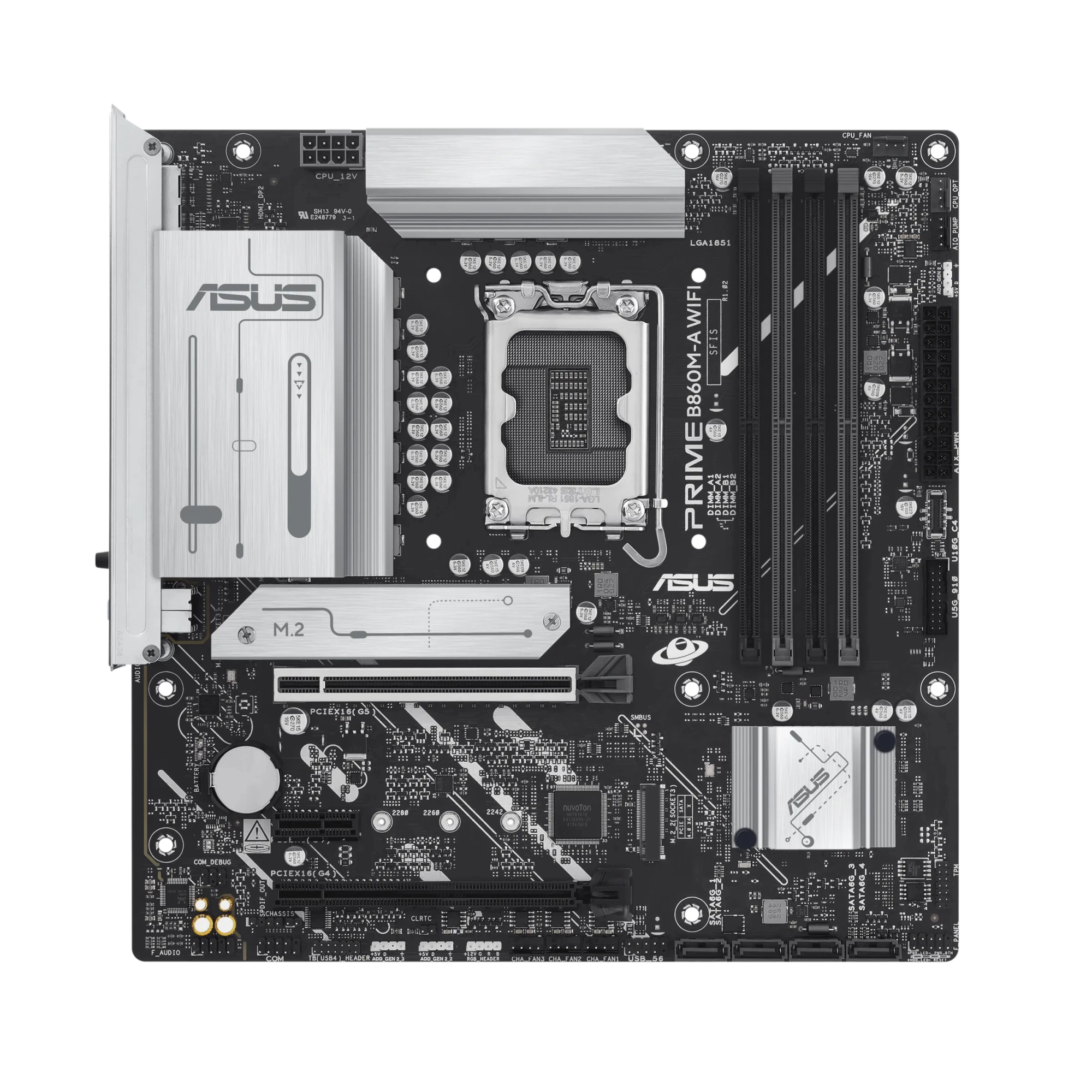Материнская плата ASUS PRIME B860M-A WIFI LGA1851 B860 DDR5 Micro ATX