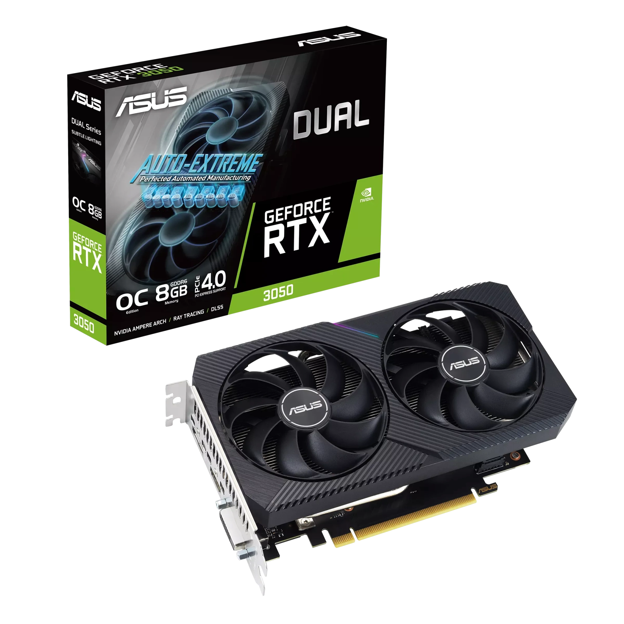 Видеокарта ASUS GeForce RTX 3050 Dual OC 8GB GDDR6 (DUAL-RTX3050-O8G-V2)