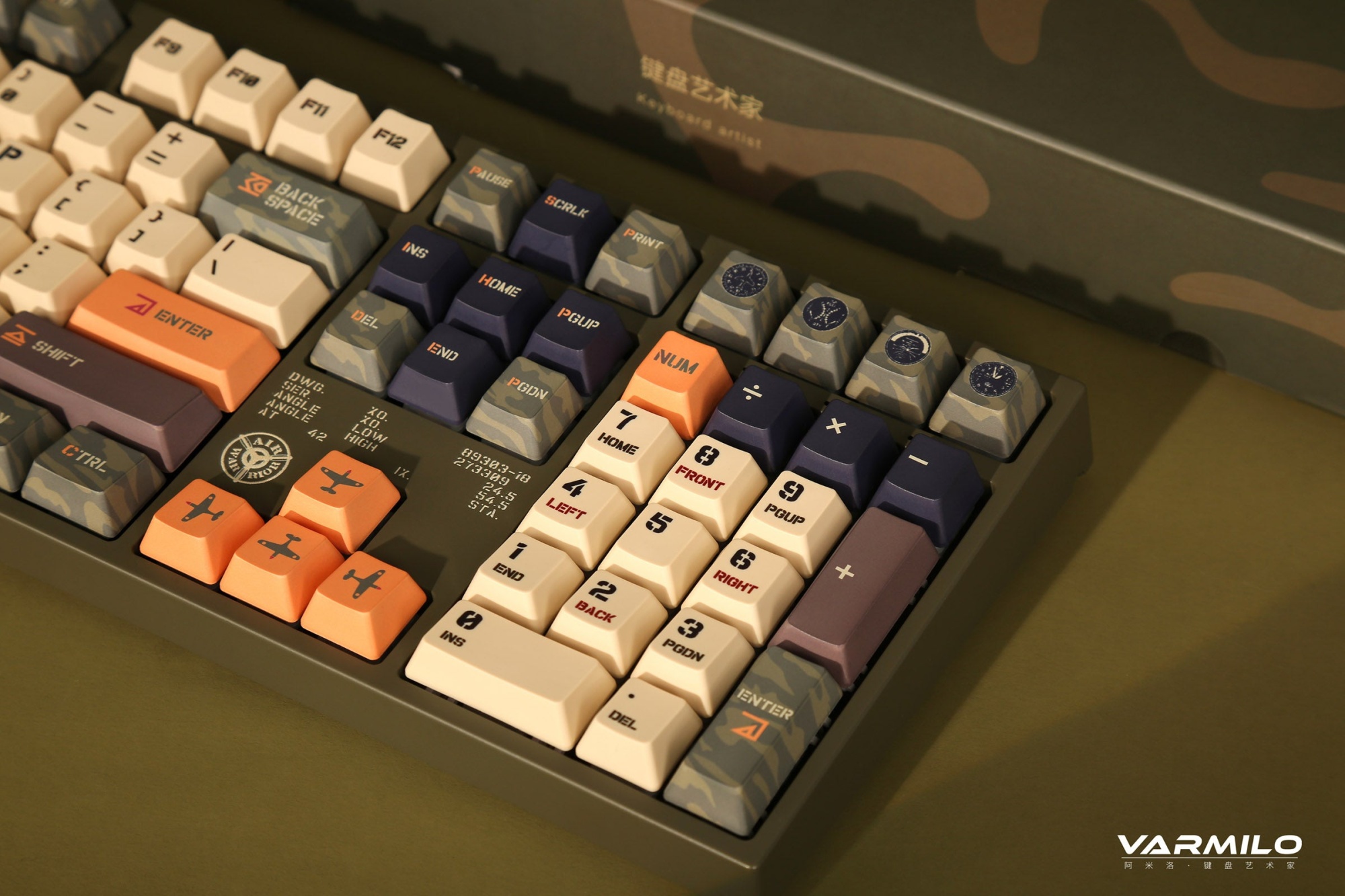 Клавиатура игровая механическая проводная Varmilo Warrior-Soar VEM108 EC V2 Daisy, 108 клавиш, ANSI, хаки (A36A036A8A3A01A032) – купить недорого с доставкой по Алматы и Казахстану