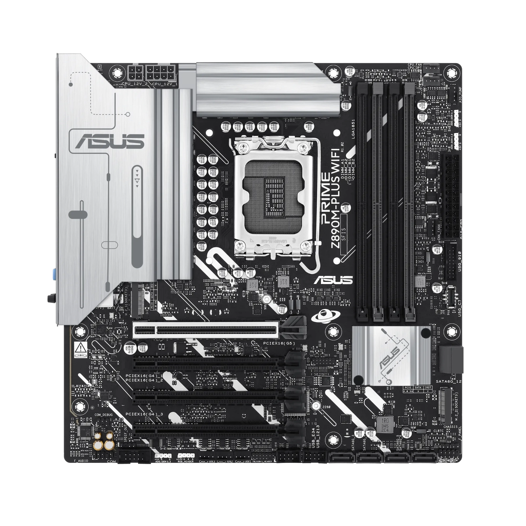 Материнская плата Asus Prime Z890M-Plus WiFi, LGA1851 – купить недорого с доставкой по Алматы и Казахстану