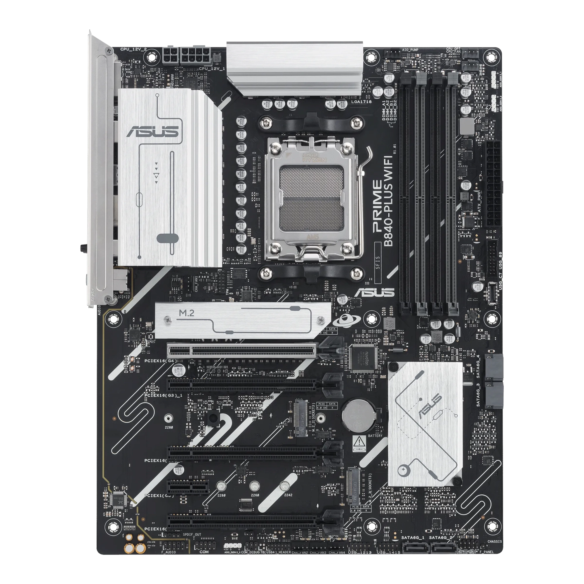 Материнская плата ASUS PRIME B840-PLUS WIFI AM5 B840 DDR5 Micro ATX