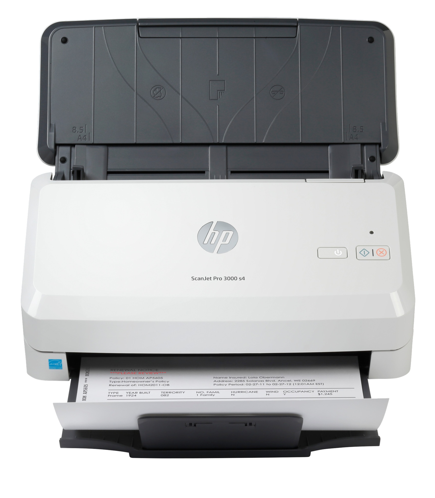 Сканер HP ScanJet Pro 3000 s4, протяжный, A4, 40 стр/мин (6FW07A) сканер