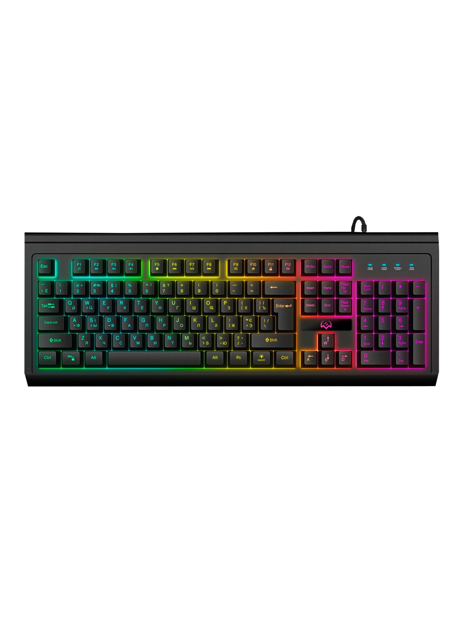 Клавиатура игровая мембранная проводная SVEN KB-G8400, чёрная – купить недорого с доставкой по Алматы и Казахстану