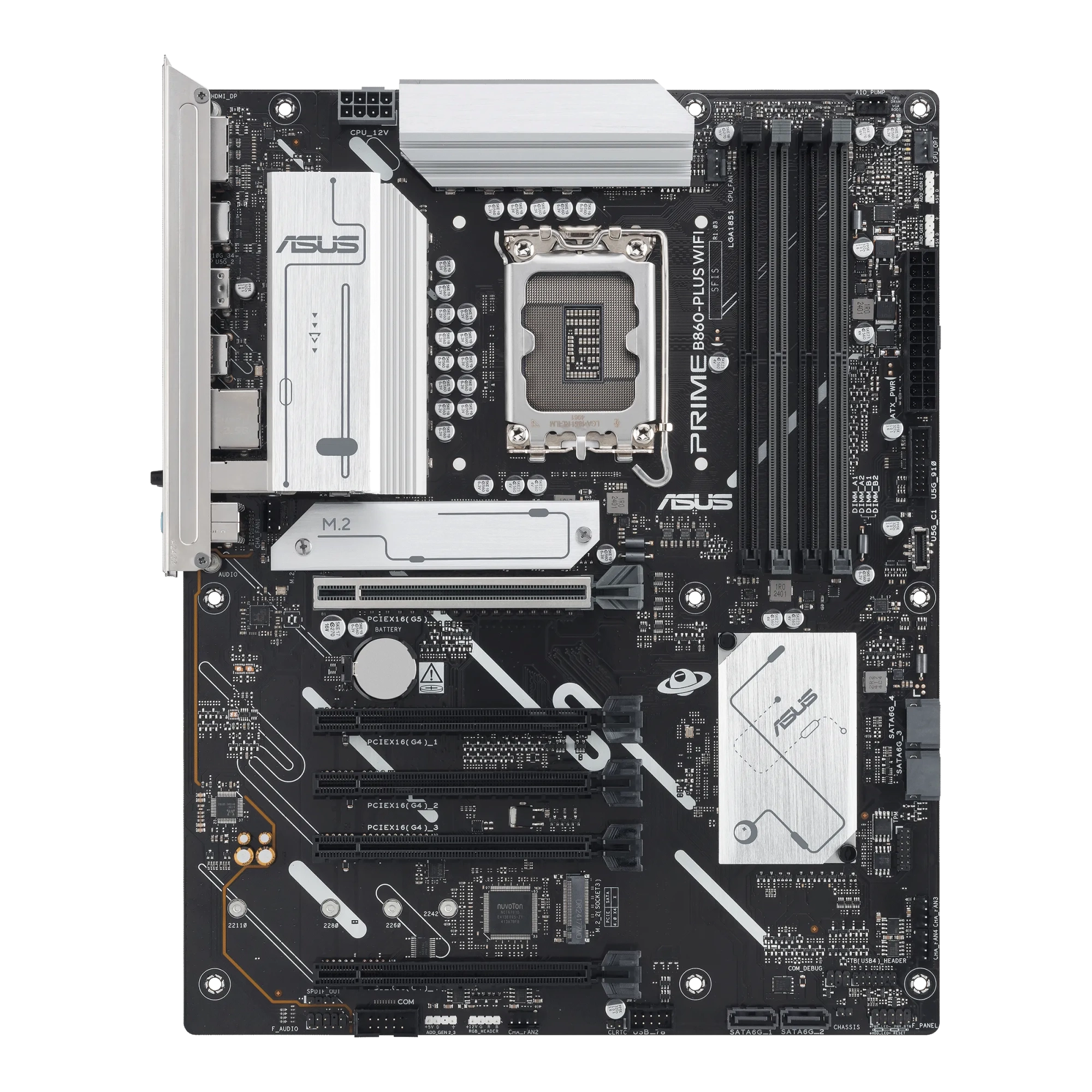Материнская плата ASUS PRIME B860-PLUS WIFI, LGA1851 B860 4xDDR5 4xSATA 2xM.2 HDMI DP USB-C ATX – купить недорого с доставкой по Алматы и Казахстану