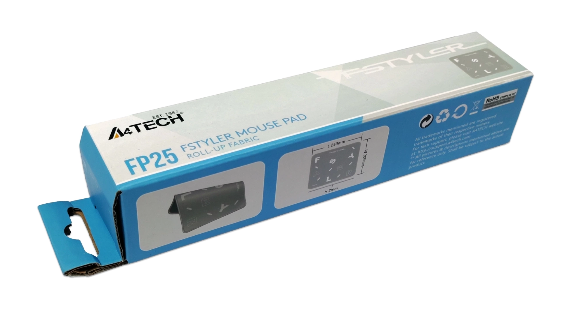 Коврик для мыши A4Tech Fstyler FP25, ткань, серый