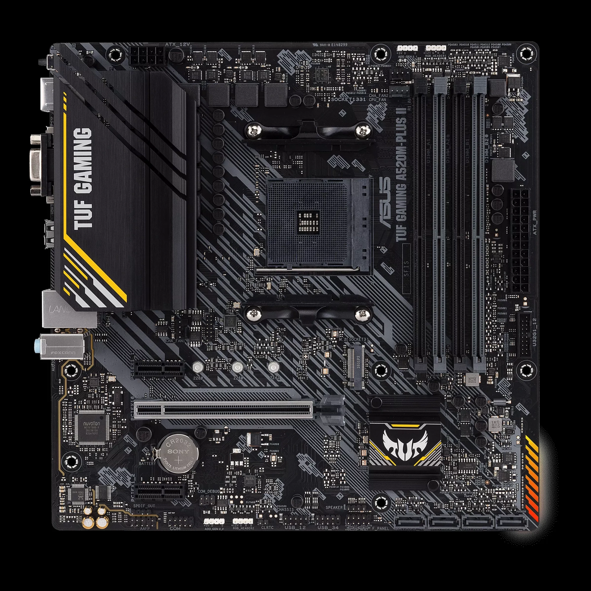 Материнская плата ASUS TUF GAMING A520M-PLUS II AM4 A520 DDR4 Micro ATX